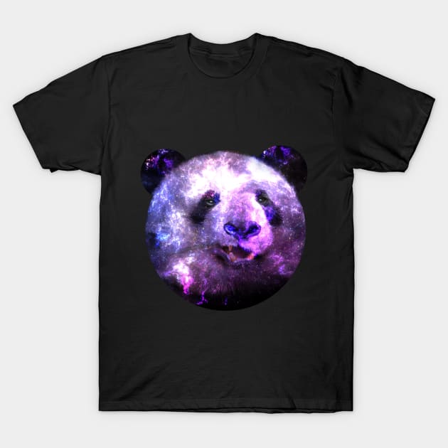 Funny Panda Bear Galaxy T-Shirt by LemoBoy